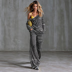 Conjunto Priscilla™ con Blusa Asimétrica de Un Hombro y Pantalón Palazzo