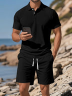 [BUY 1 GET 1 FREE] Prague Premium Shirt & Shorts Set