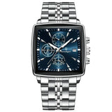 Silver with Blue